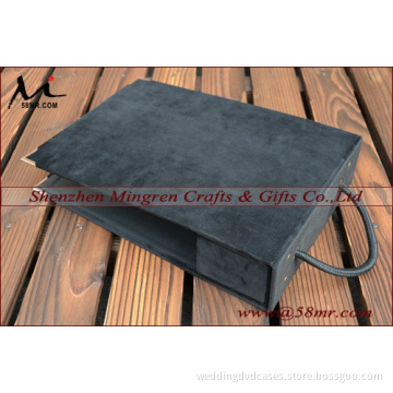 Fabric Linen Velvet Swatch Sample Book Cover with Screw Binding